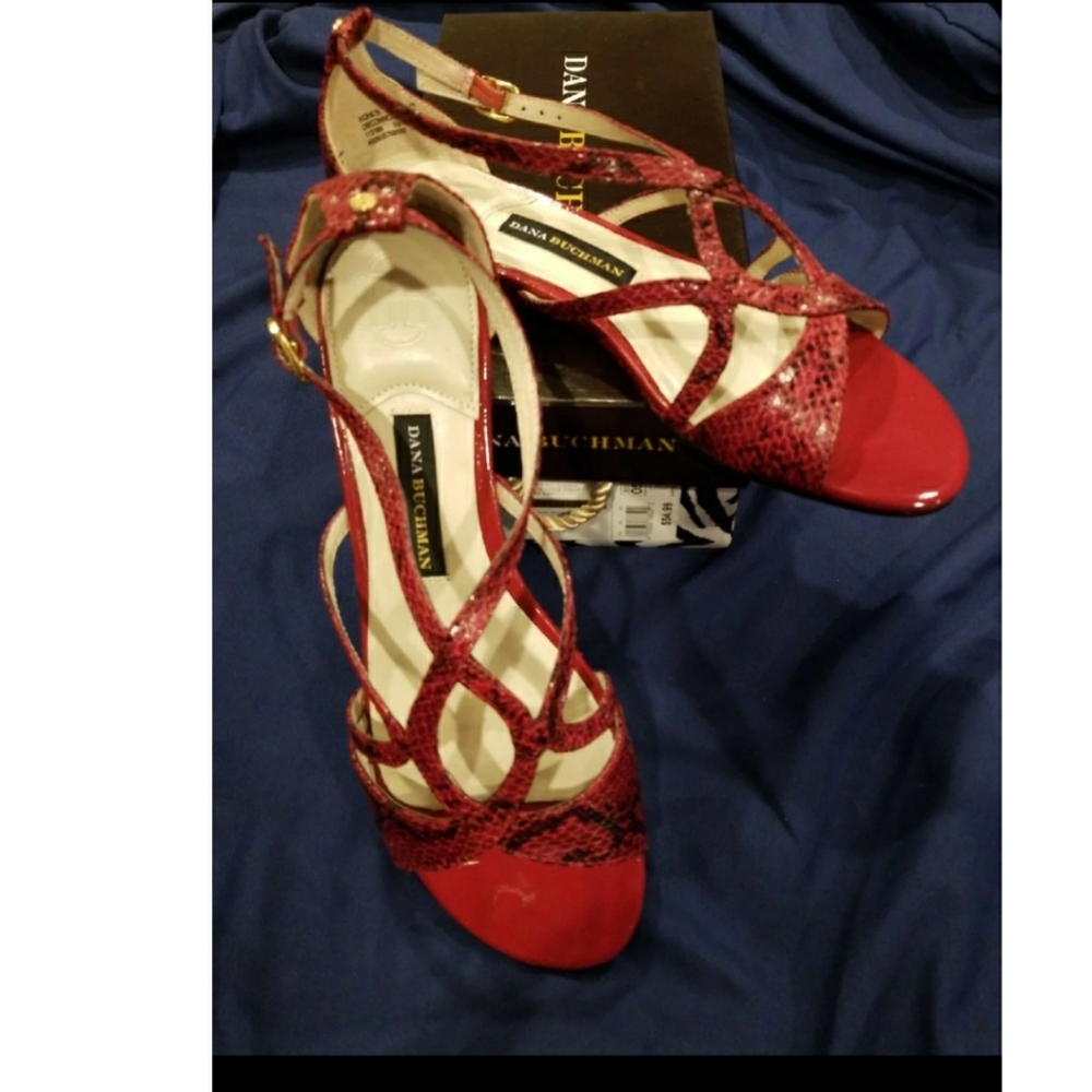 Dana Buchman sandals, red, size 8